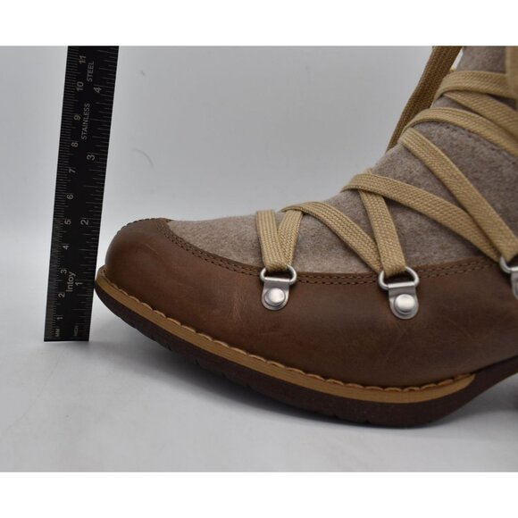 Merrell Womens Size 8.5 Shiloh II Warm Camel Leather Boots Shoes - Picture 10 of 16